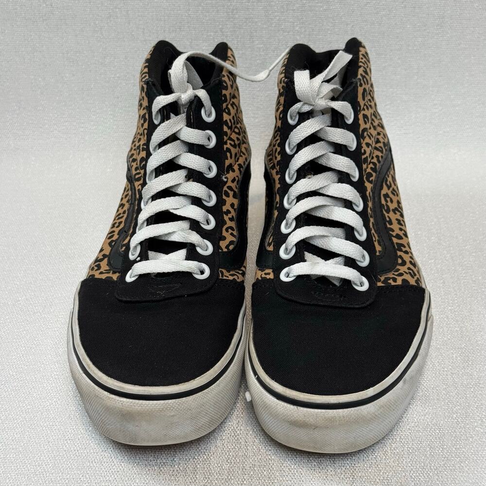 Vans Comfy Casual Womens Filmore Black Leopard Print High Tops Size 8